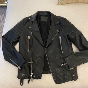 EUC Men’s AllSaints Leather Biker Jacket